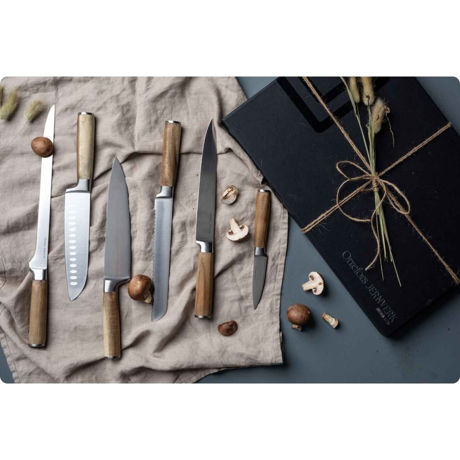 Orrefors Jernverk køkkenknive 6-pak